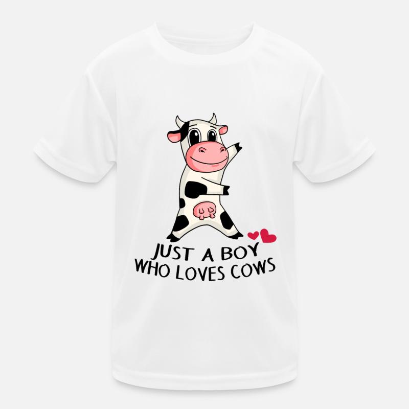Kuh Liebe Junge Sohn Geschenk Kinder Funktions-T-Shirt