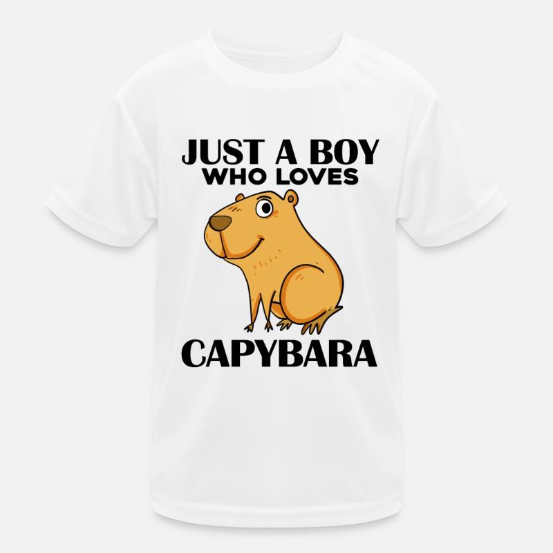 Capybara Junge Kinder Funktions-T-Shirt