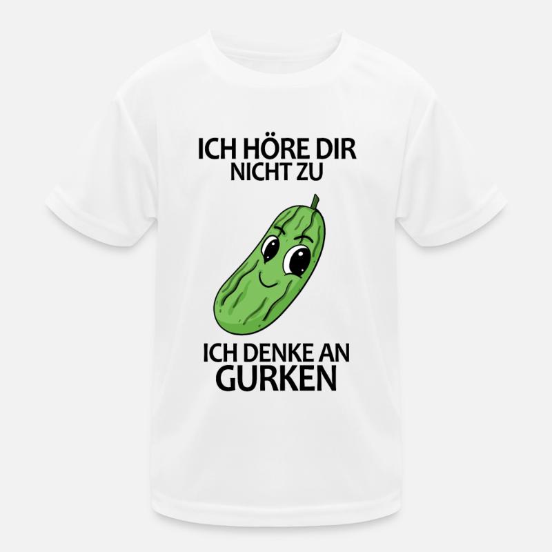 Gurke Spruch Kinder Funktions-T-Shirt