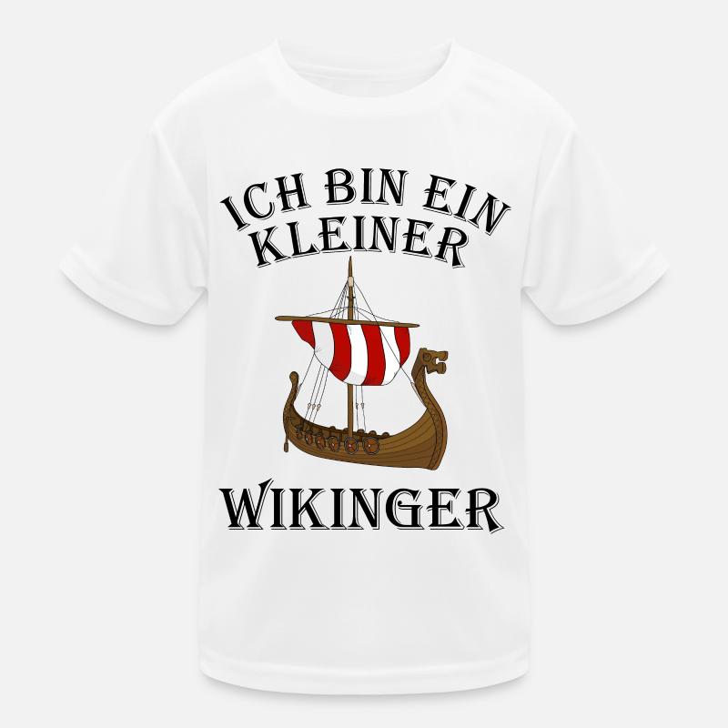 Ich bin ein kleiner Wikinger Schiff Kinder Funktions-T-Shirt