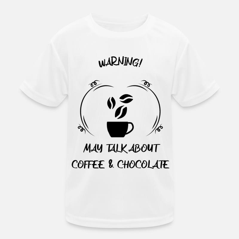 Coffee, espresso, coffee & chocolate Kids Functional T-Shirt