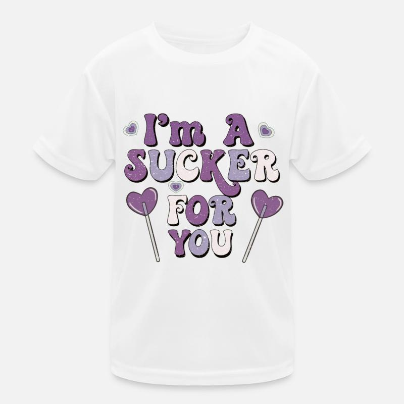Je suis une ventouse pour vous les valentines rétro T-shirt sport Enfant
