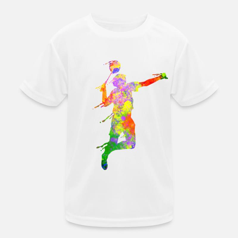 Courge badminton découpée en papier T-shirt sport Enfant