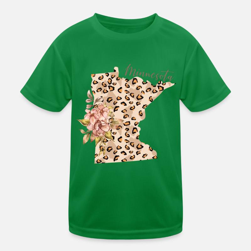 Minnesota Leopard Staat Minnesota Kinder Funktions-T-Shirt