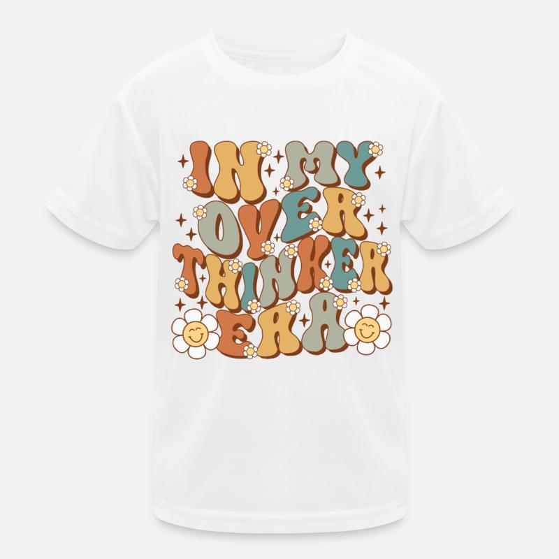 In My Overthinker Era Overthink Groovy Kids Functional T-Shirt