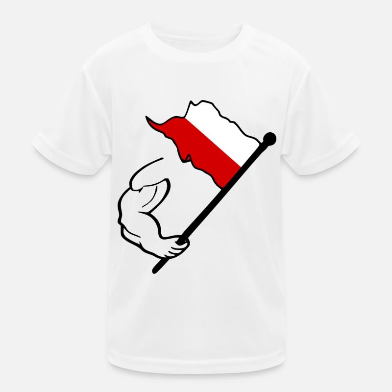 Drapeau polonais T-shirt sport Enfant