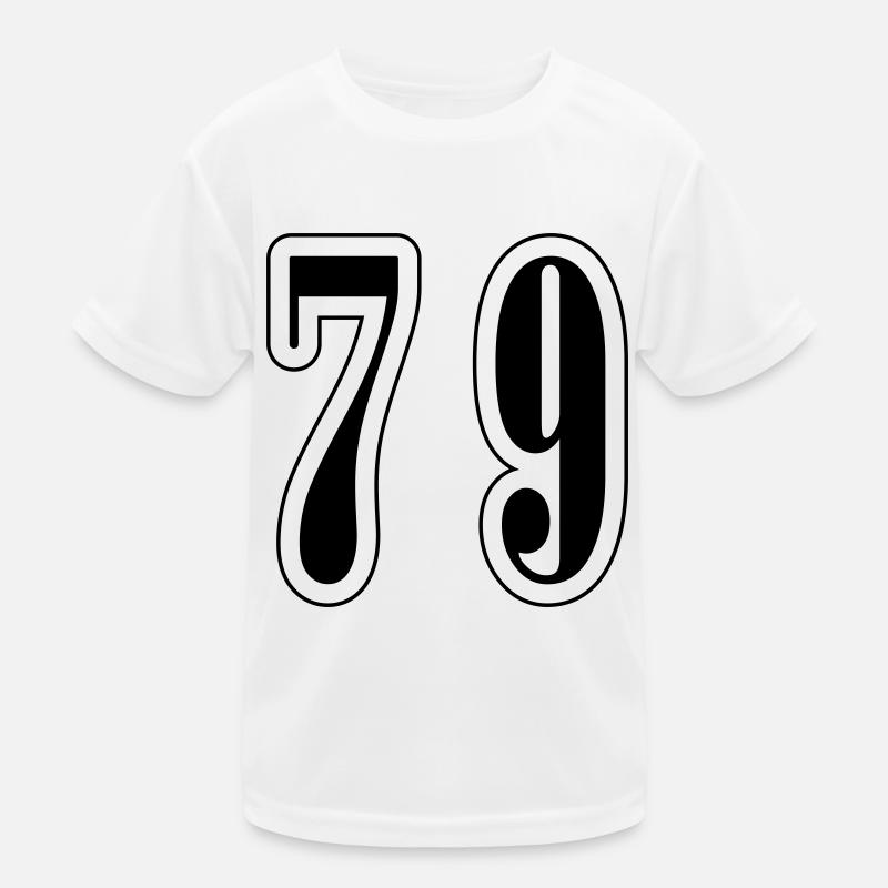 79 Symbole numérique T-shirt sport Enfant