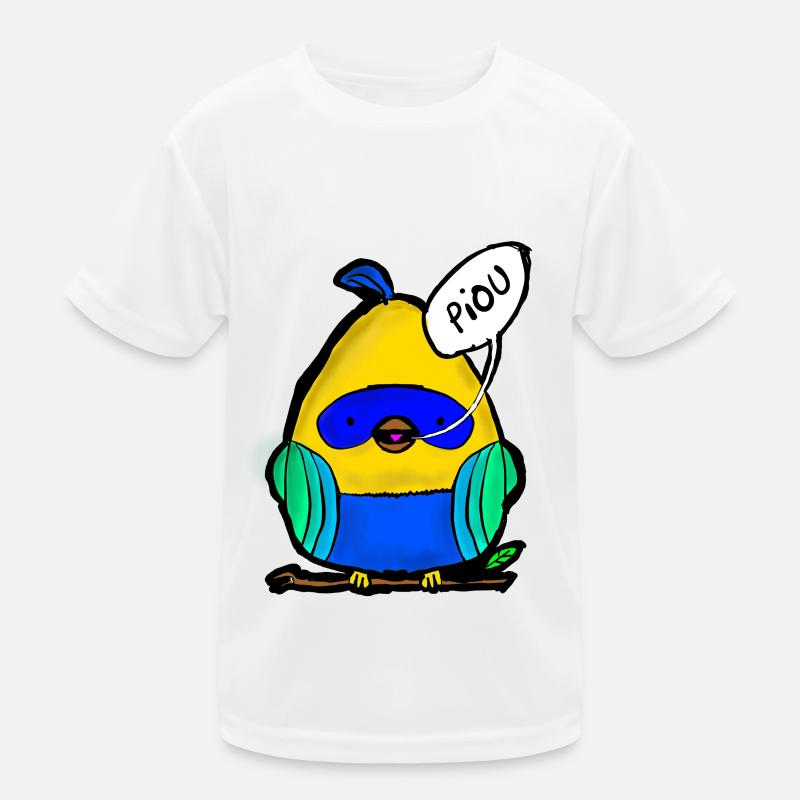 piou - Kids Functional T-Shirt - white