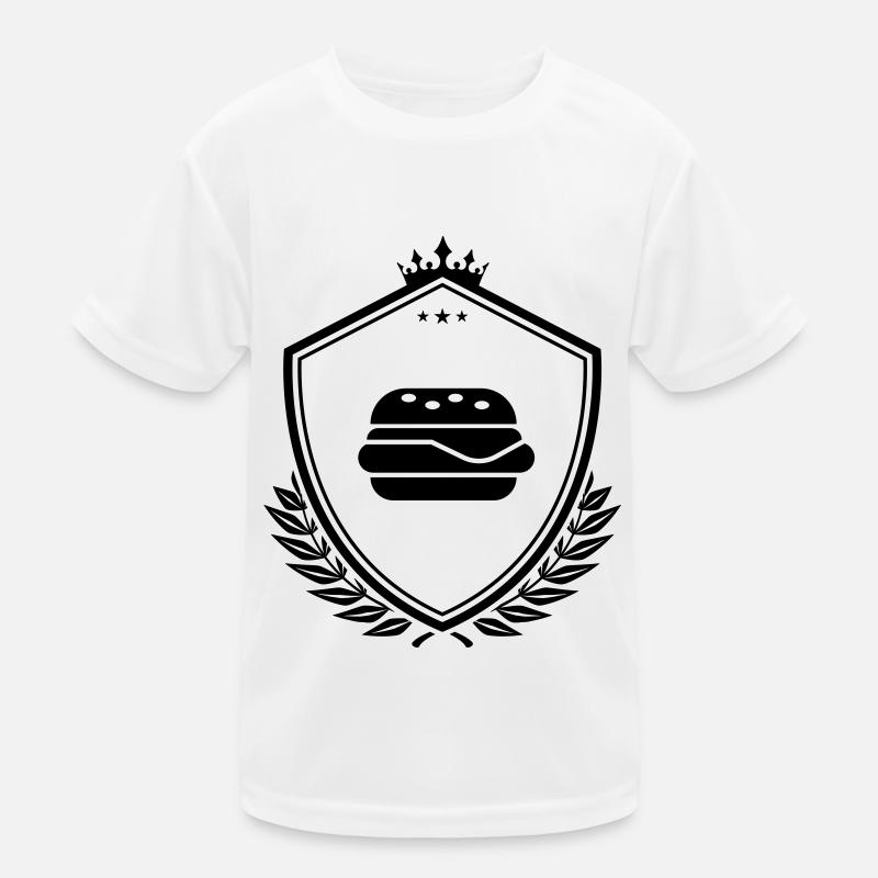 Burger Fast Food Kids Functional T-Shirt