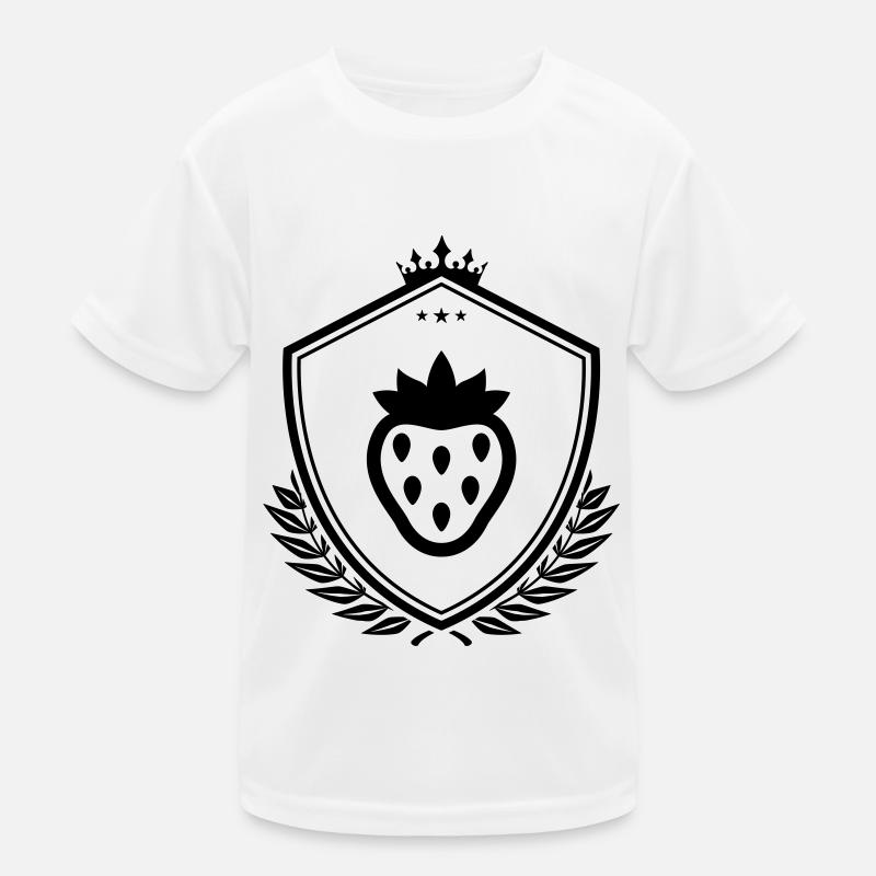 Bouclier de fraise T-shirt sport Enfant
