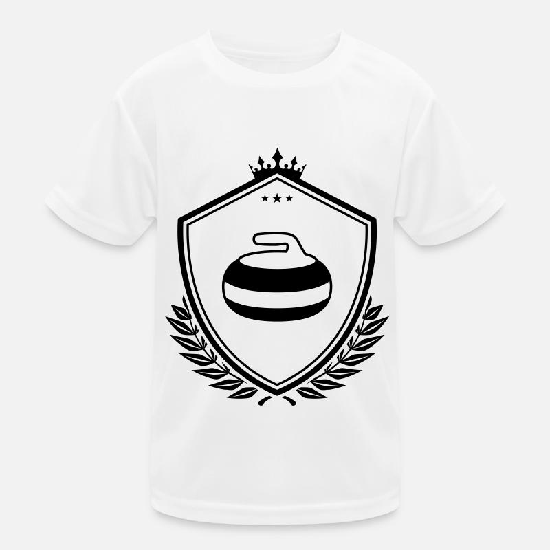 Curling crest Kids Functional T-Shirt