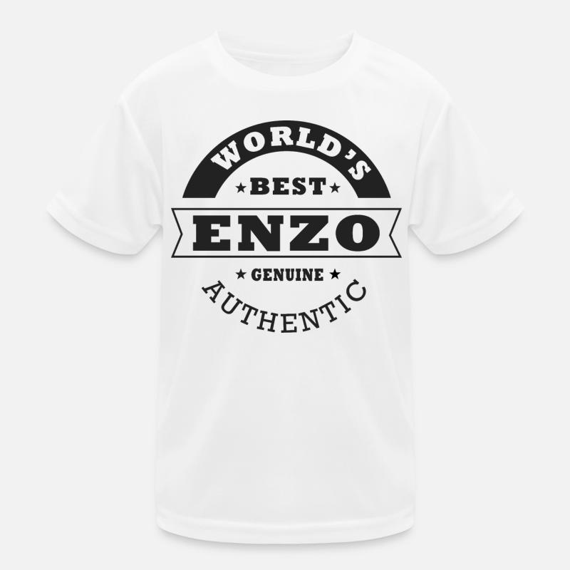 Enzo Tshirt Personalized Name Gift Enzo Kids Functional T-Shirt