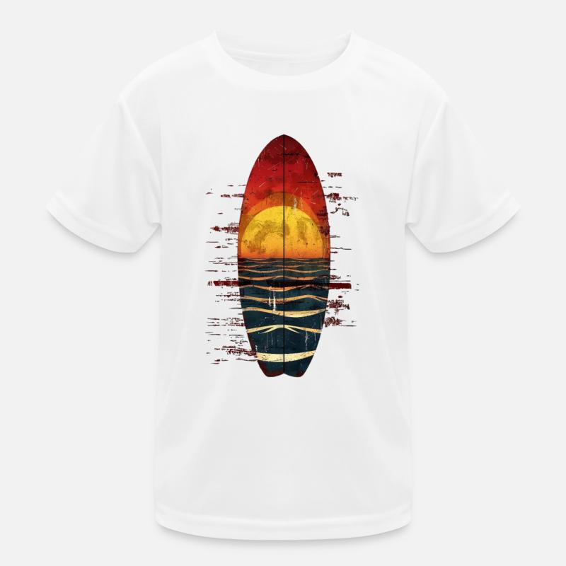 Sunset Surfer Experience Kids Functional T-Shirt