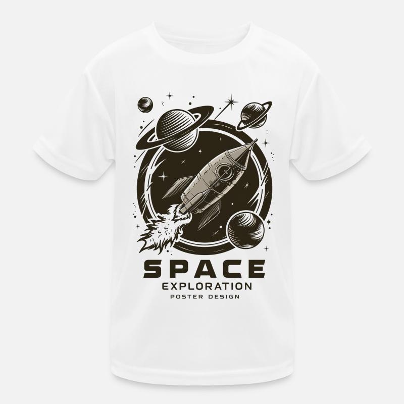 Space Exploration Adventure Kids Functional T-Shirt
