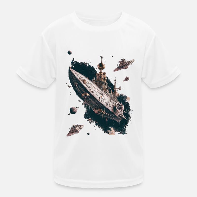 Sternenschiff Abenteuer In Den Weiten Des Alls Kinder Funktions-T-Shirt