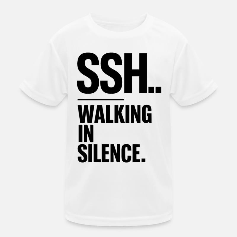SSH.. Leises Gehen, Gehen in Stille Kinder Funktions-T-Shirt