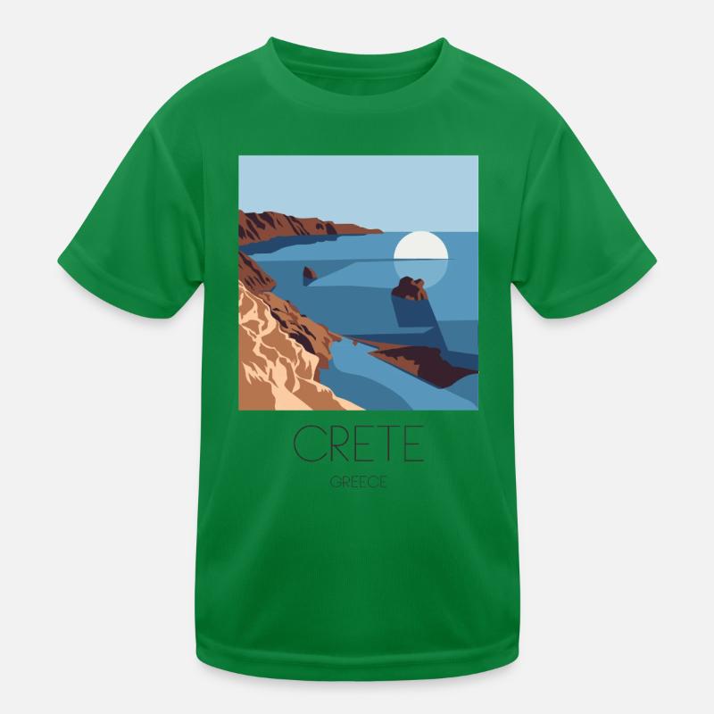 Crète Grèce Souvenir : Méditerranée T-shirt sport Enfant