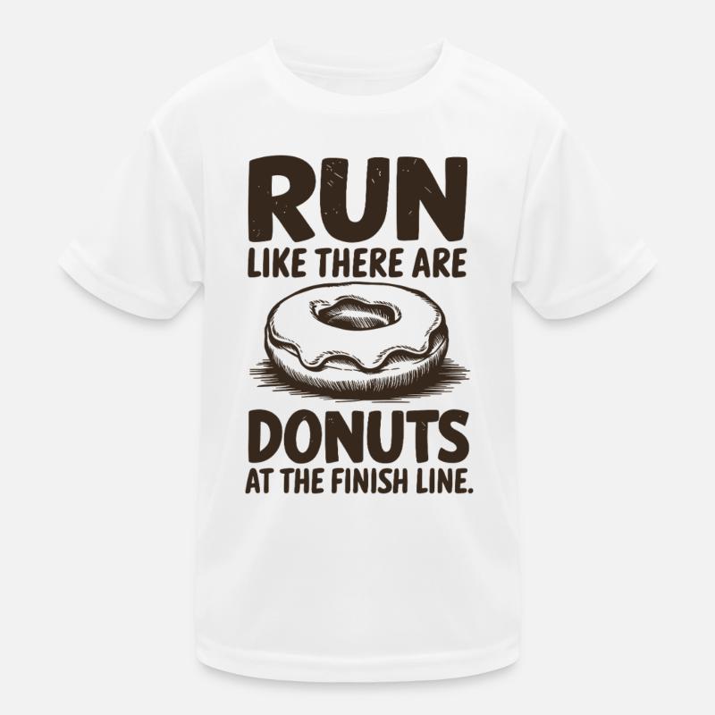 Courez comme un marathonien, beignets à l’arrivée T-shirt sport Enfant