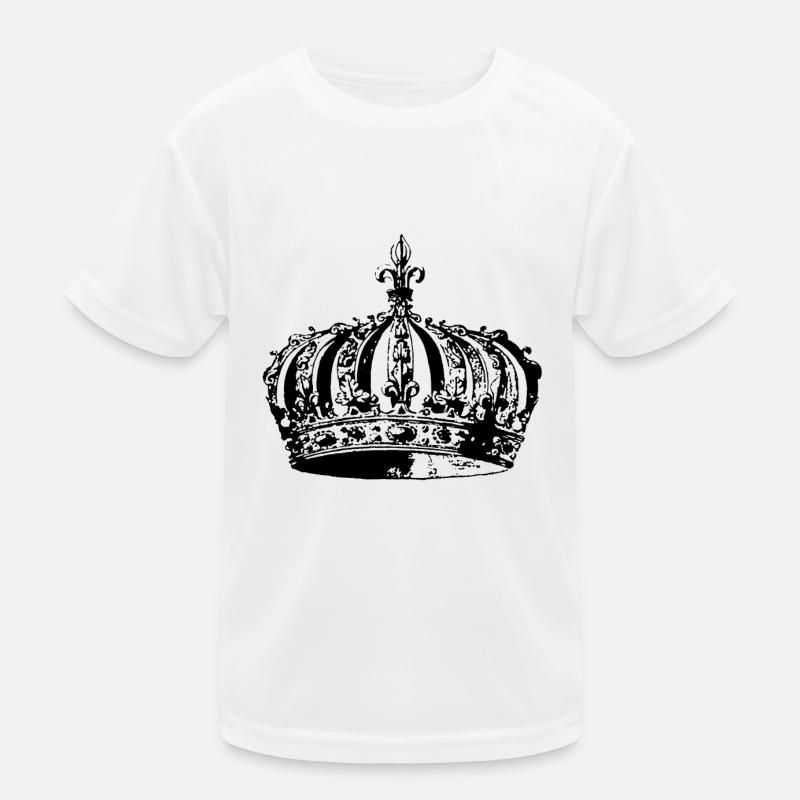 CROWN - Kids Functional T-Shirt - white