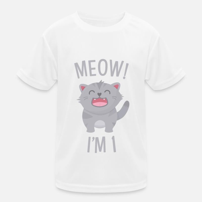 Miaou! Chat mignon - j'ai 1 an T-shirt sport Enfant