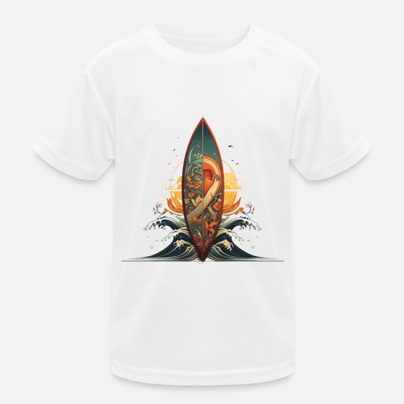 Planche de surf Shared Sea Artwork Surfing T-shirt sport Enfant