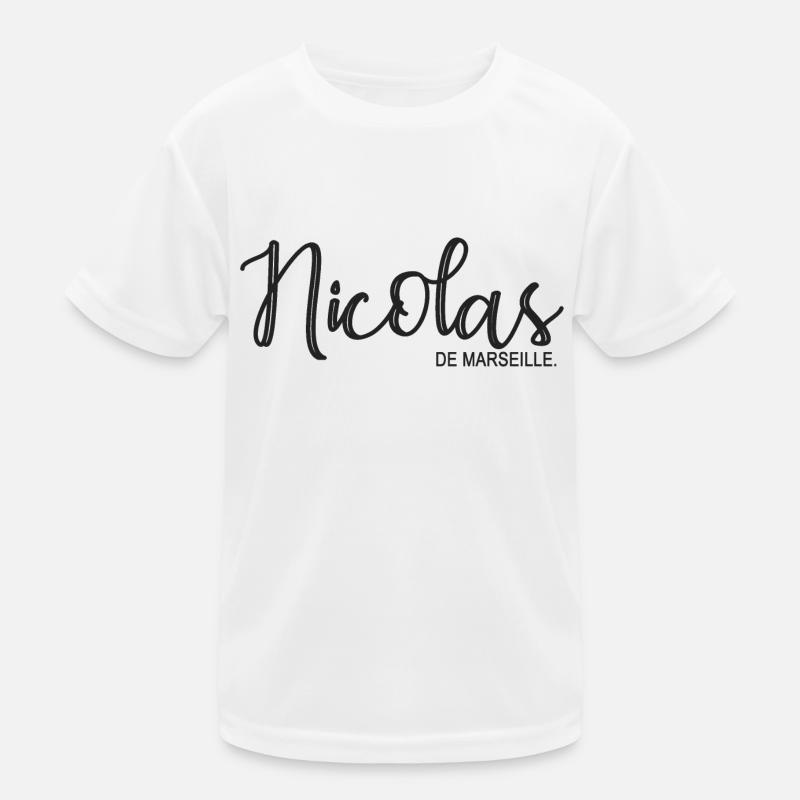 Nicolas de Marseille Geschenk T Shirt Nicolas Kinder Funktions-T-Shirt