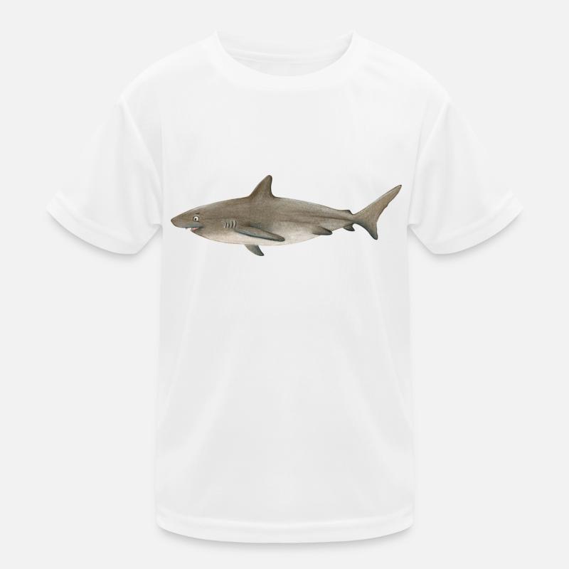 Bronze Shark Kids Functional T-Shirt