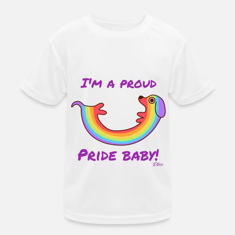 Proud pride male Kids Functional T-Shirt