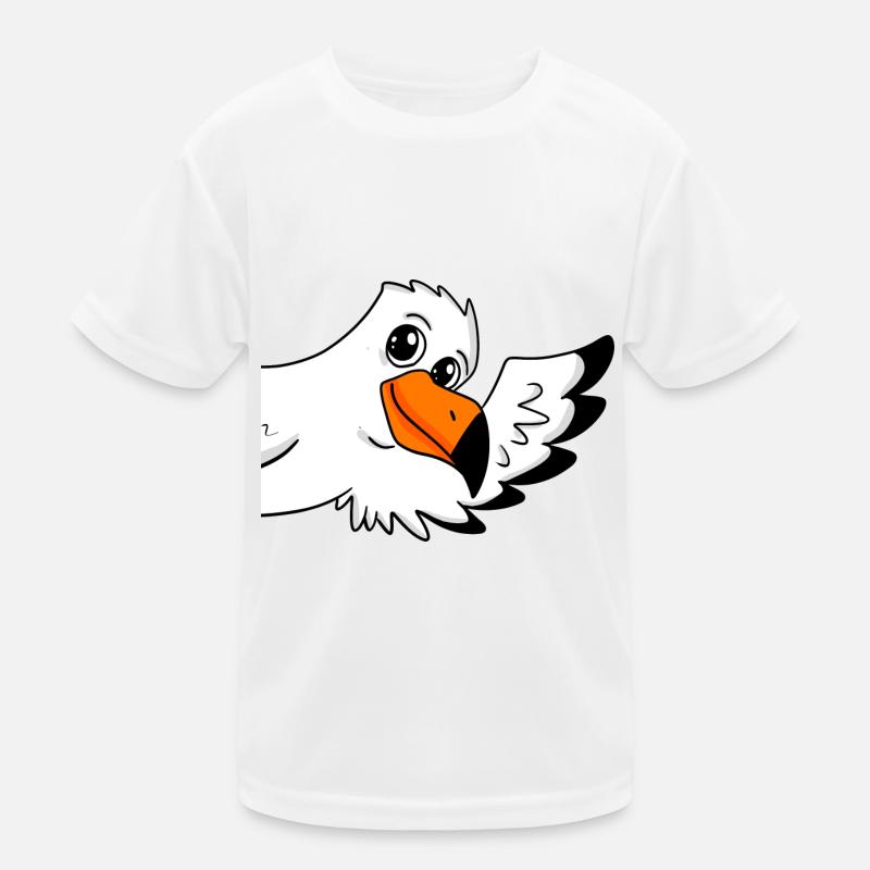 Möwe Gruß Begrüßung Kinder Funktions-T-Shirt