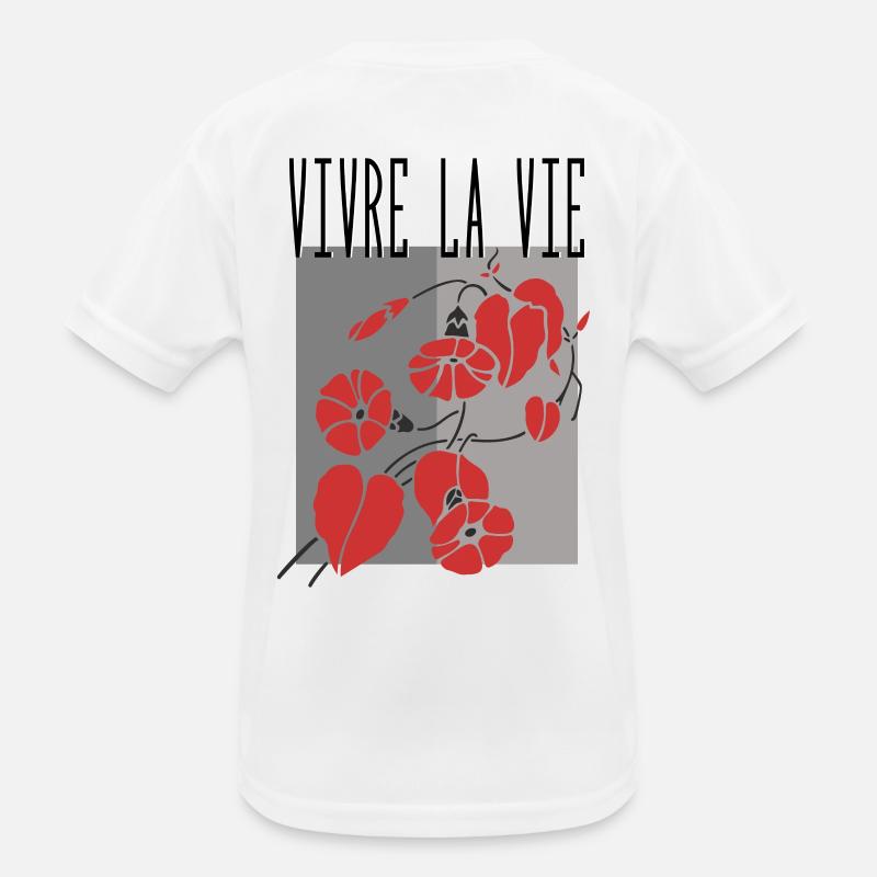 Lebe das Leben Kinder Funktions-T-Shirt