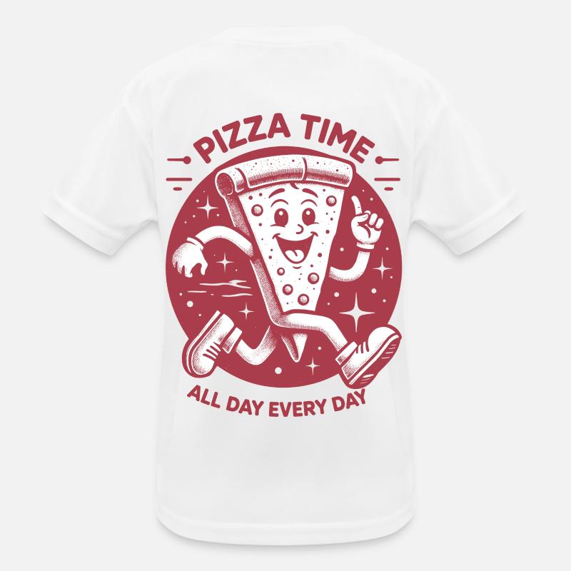 Pizza Time Kinder Funktions-T-Shirt