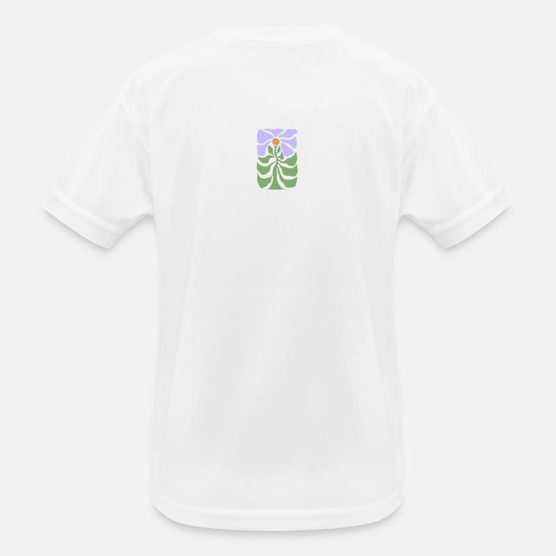 Blumengrafik Kinder Funktions-T-Shirt