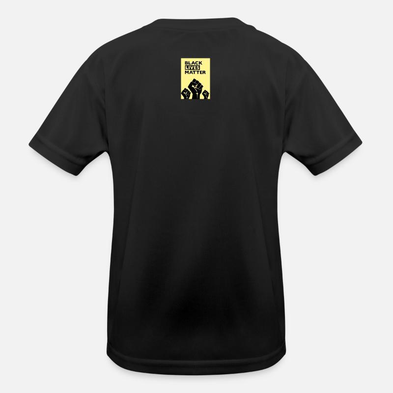 Black Lives Matter Jaune T-shirt sport Enfant