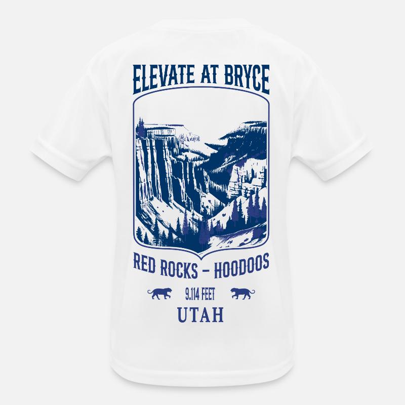 Elevate bei Bryce - Navy Kinder Funktions-T-Shirt
