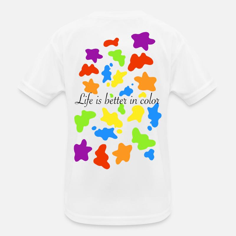 Touches colorées de couleur T-shirt sport Enfant