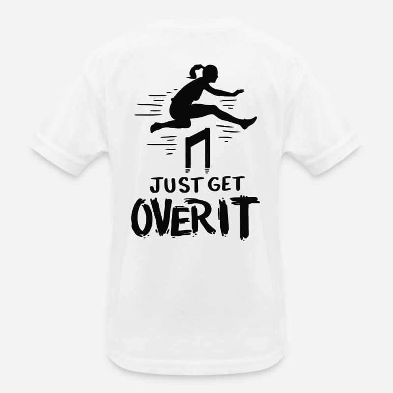 Track and Field Just Get Over It Kids Functional T-Shirt