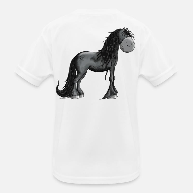 Cheval noir T-shirt sport Enfant