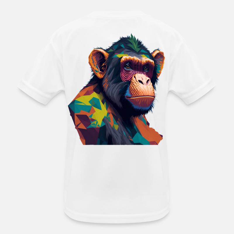 Schimpanse Kinder Funktions-T-Shirt