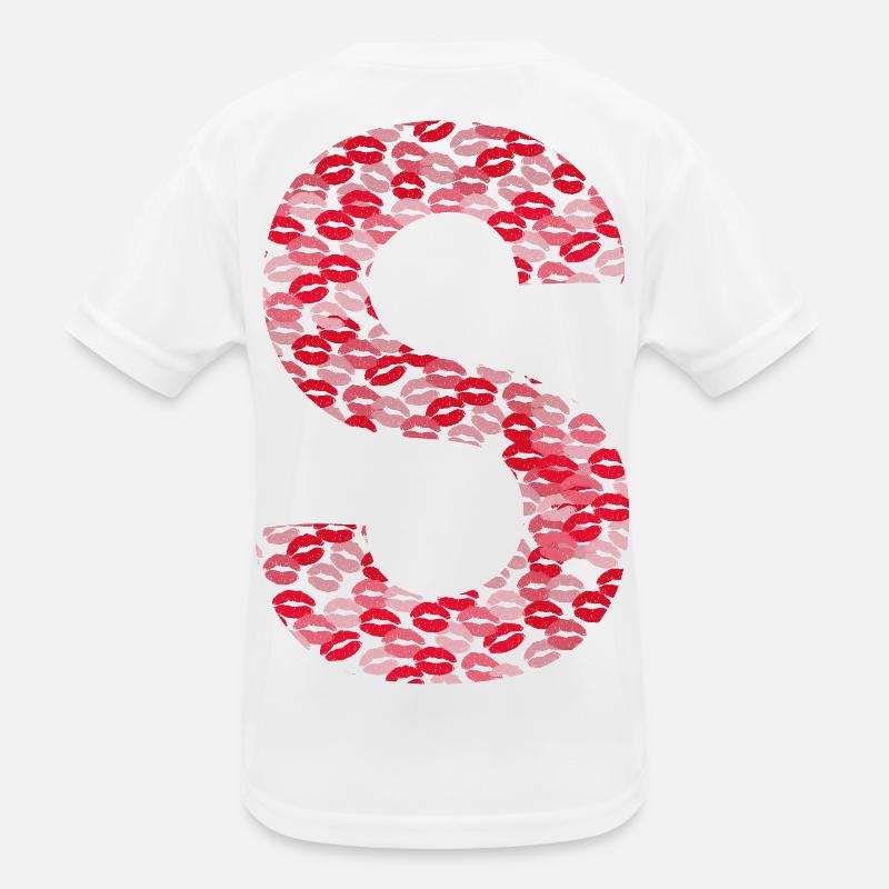 Buchstabe S - Vorname Initiales Geschenk Kinder Funktions-T-Shirt