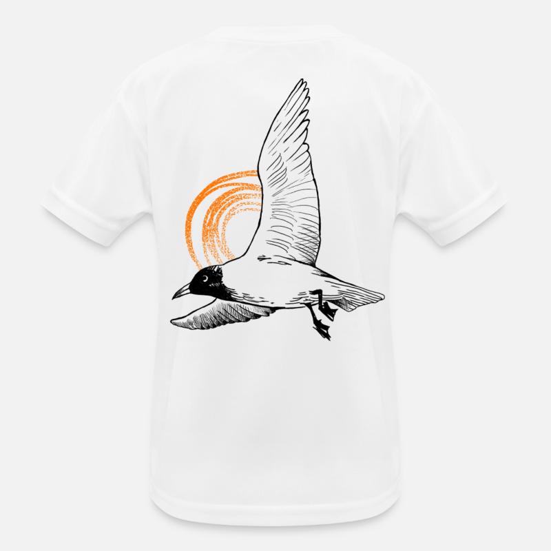 Tshirt Möwe - Liebe zu Meer Kinder Funktions-T-Shirt