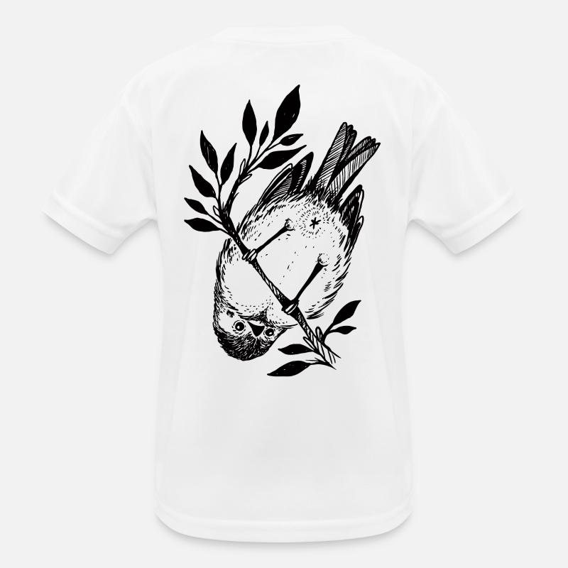 Kleiner frecher Vogel Kinder Funktions-T-Shirt