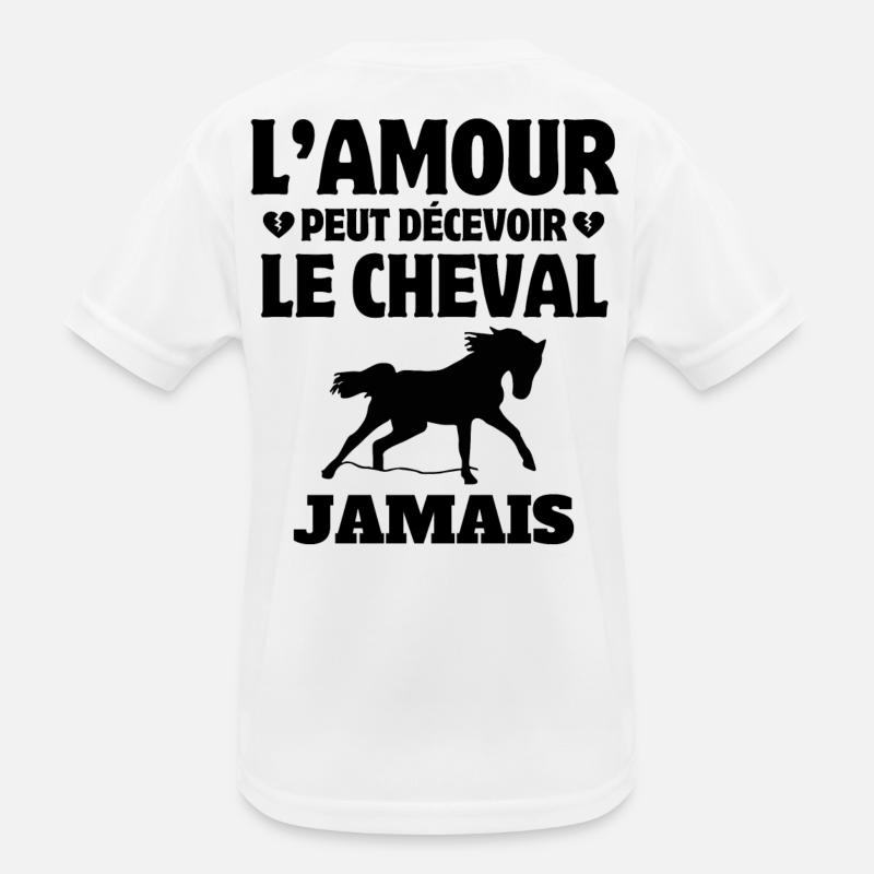 cheval, fan de cheval, cavalier T-shirt sport Enfant