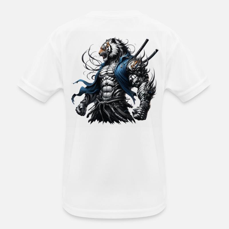 Samurai Tiger Kids Functional T-Shirt
