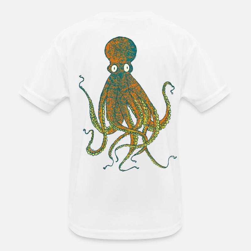 Krake Kinder Funktions-T-Shirt