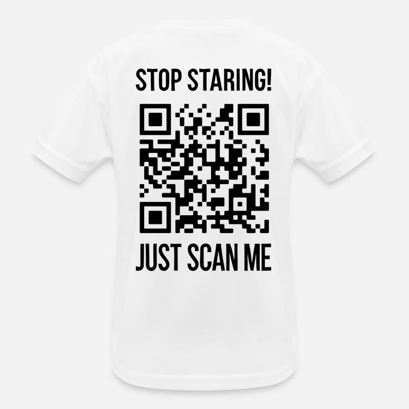 Scan me for motivation Kids Functional T-Shirt