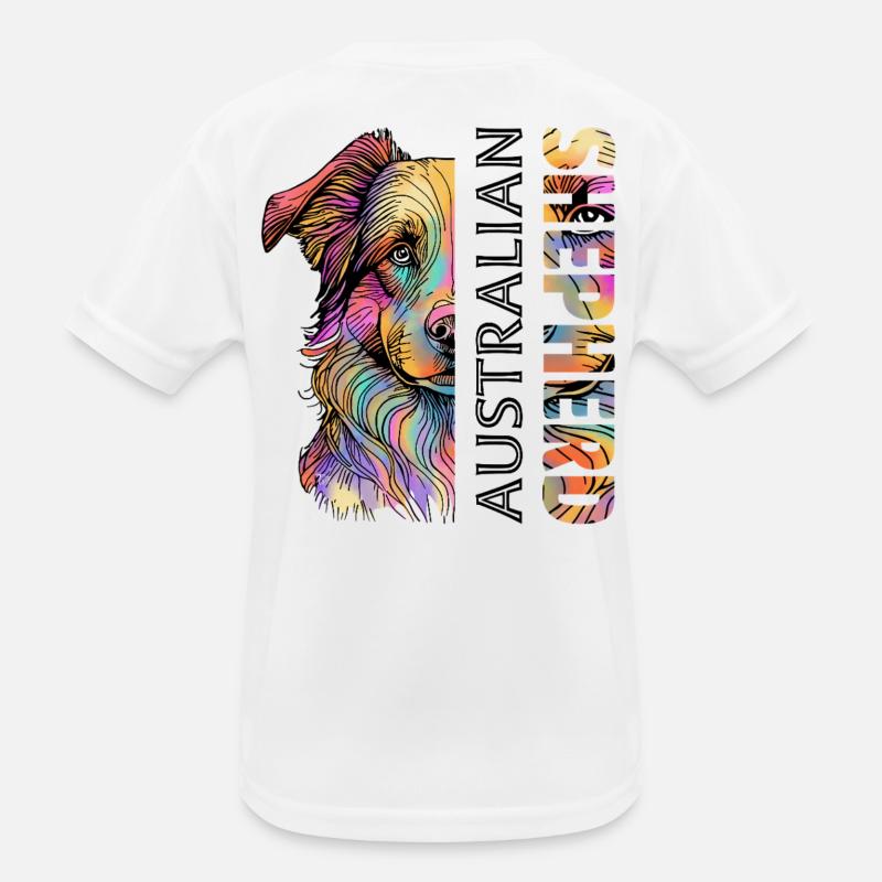 Australian Shepherd Kinder Funktions-T-Shirt