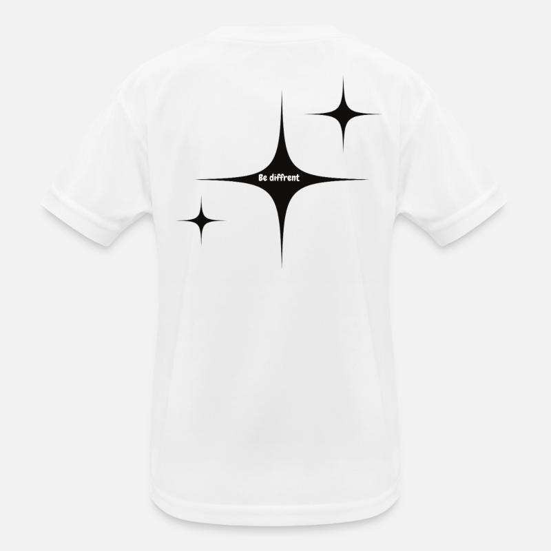 Be Different Starburst Graphic Kids Functional T-Shirt
