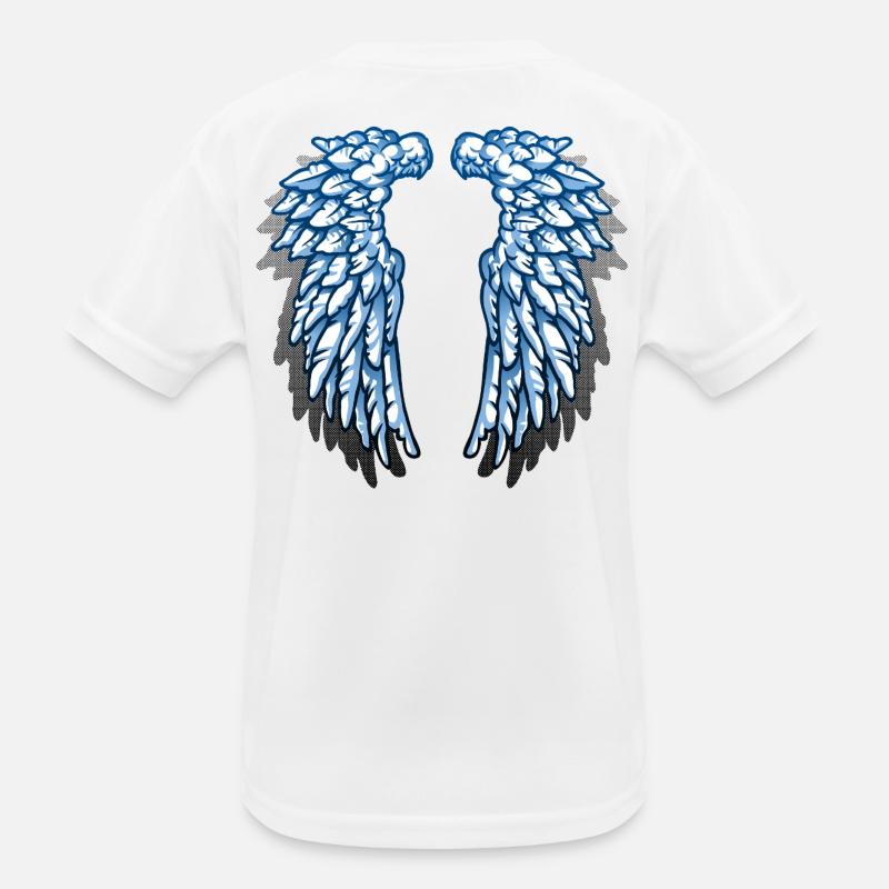 Ich bin ein Engel Kinder Funktions-T-Shirt