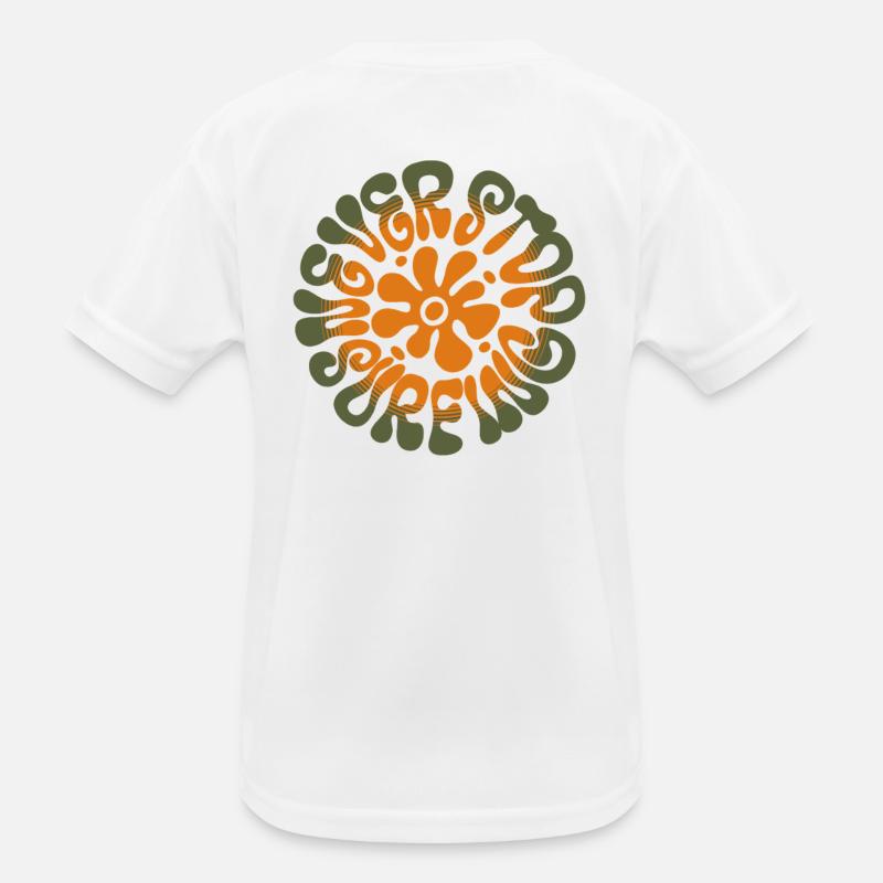 Never Stop Surfing / Mandala floral groovy T-shirt sport Enfant