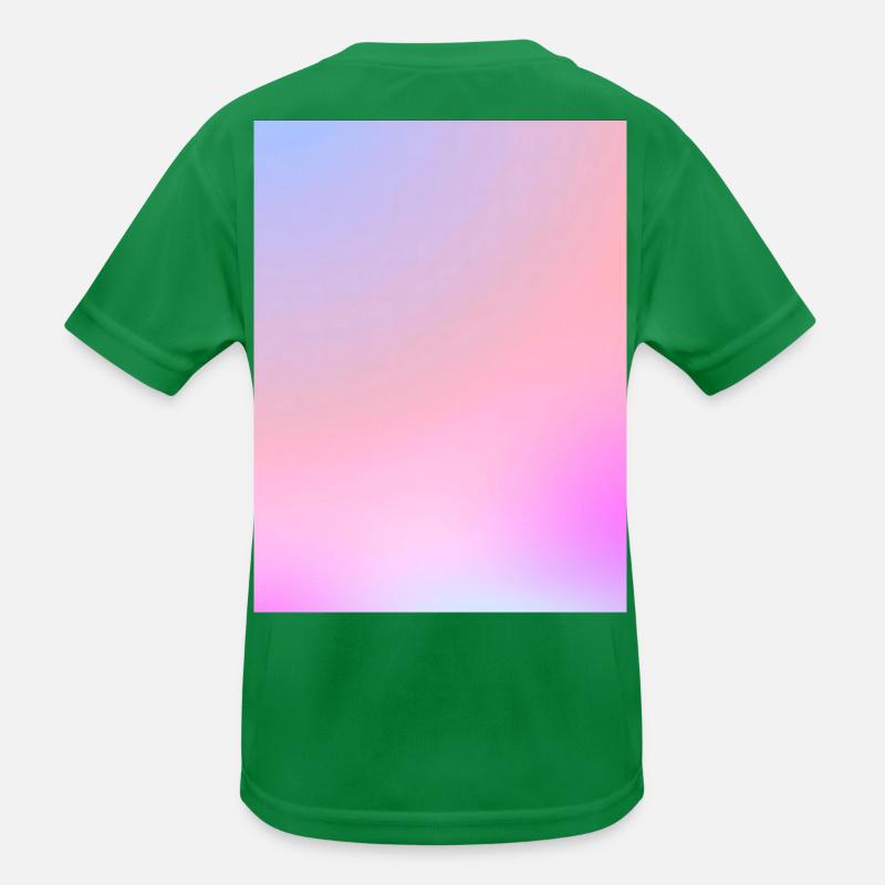Dreamy Cotton Candy Pastel Gradient Kids Functional T-Shirt